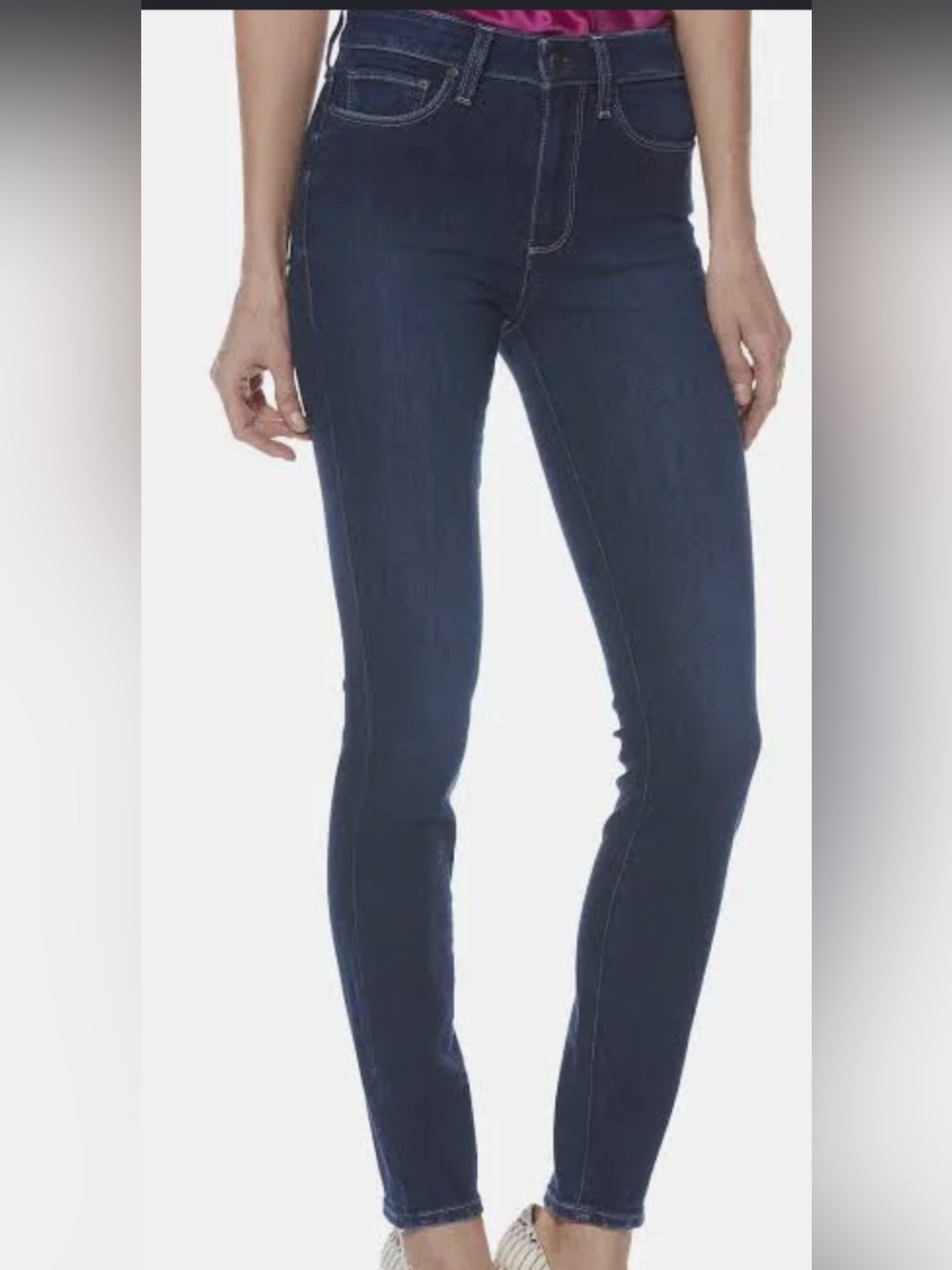 PAIGE HOXTON ULTRA SKINNY Dark Blue Denim Jeans Size 27 High Rise